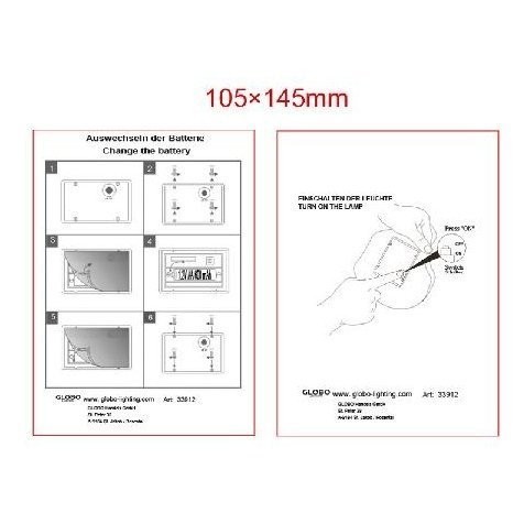 Газонная световая фигура Solar D 33912 Globo