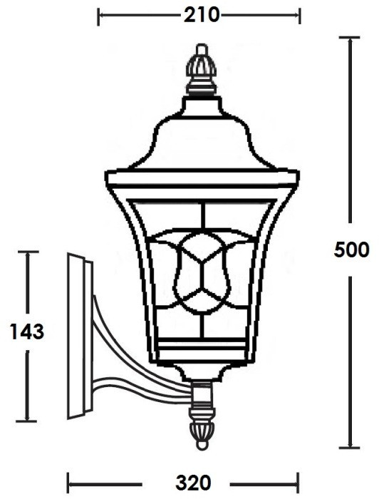 Настенный фонарь уличный VENECIA 2L 91801L/04 Bl