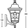 Настенный фонарь уличный VENECIA 2L 91801L/04 Bl