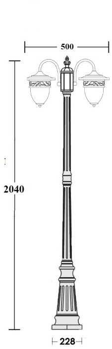 Наземный фонарь KRAKOV 1 L 87209LA/18 Gb