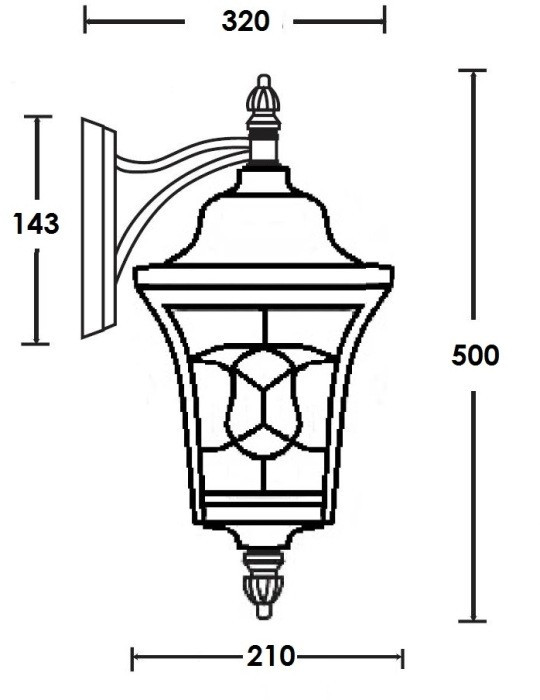 Настенный фонарь уличный VENECIA 2L 91802L/04 Bl