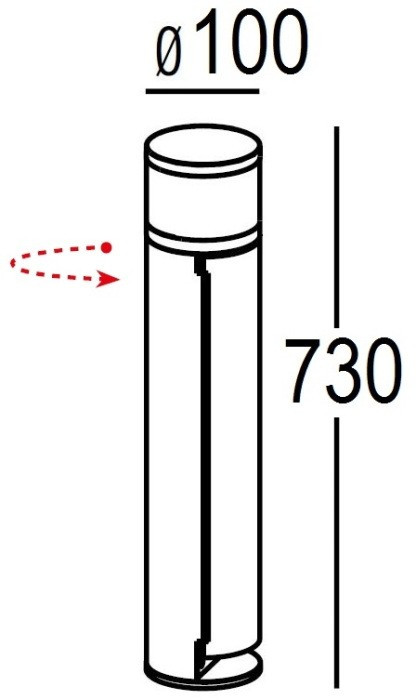 Наземный светильник Розетки AL6033-730 Bl