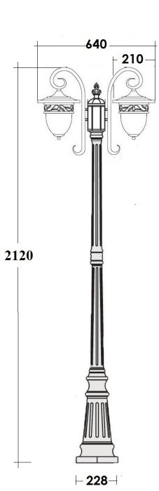 Наземный фонарь KRAKOV 1 L 87209LA/18L Gb