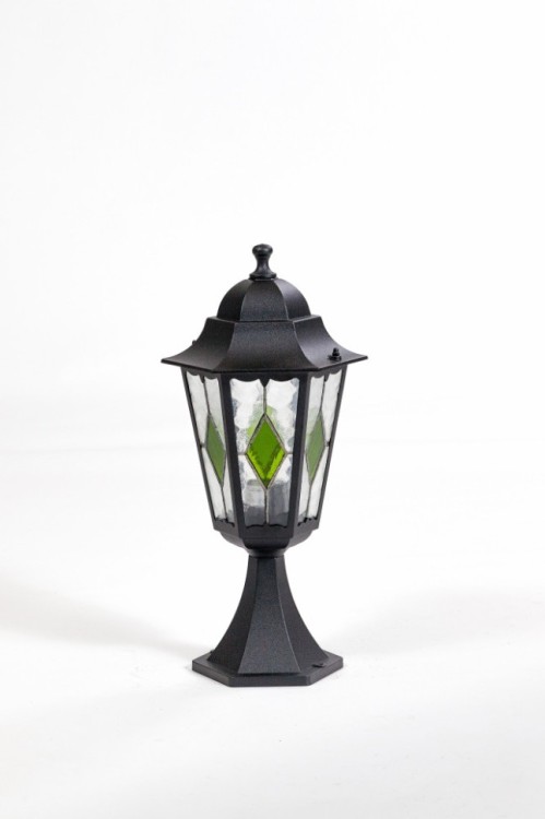 Наземный фонарь PETERSBURG lead GLASS 79804lg Bl