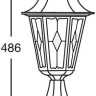 Наземный фонарь PETERSBURG lead GLASS 79804lg Bl