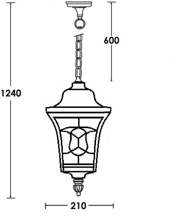 Уличный светильник подвесной VENECIA 2L 91805L Bl