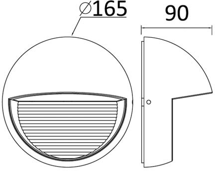 Архитектурная подсветка SIDNEY LED W1865 Gr