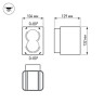 Светильник LGD-Wall-Vario-J2WH-12W Warm White (ARL, IP54 Металл, 3 года)