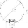 Уличный консольный светильник  НТУ 01-100-301