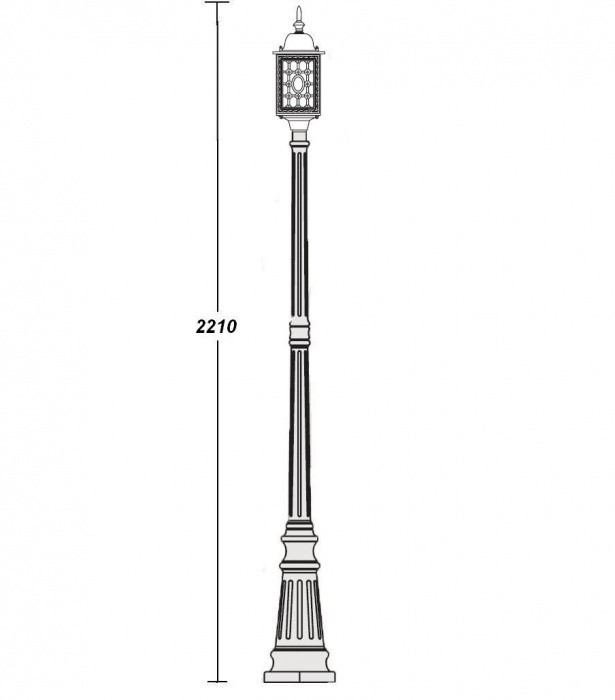 Наземный фонарь  64809S Bl