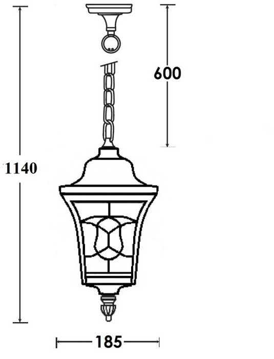 Уличный светильник подвесной VENECIA 2S 91805S Bl