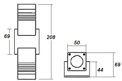 Настенный светильник уличный TUBE LED W78052 Gr