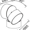 Архитектурная подсветка TUBE LED W6261S Gr