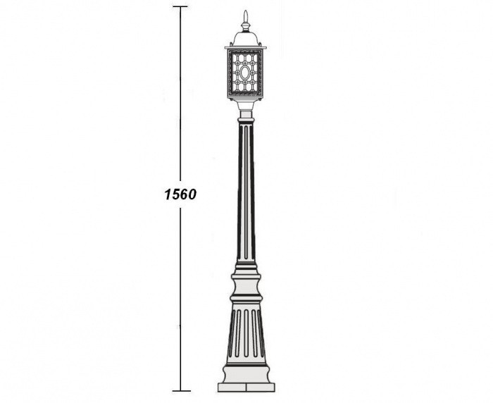Наземный фонарь  64811S Bl
