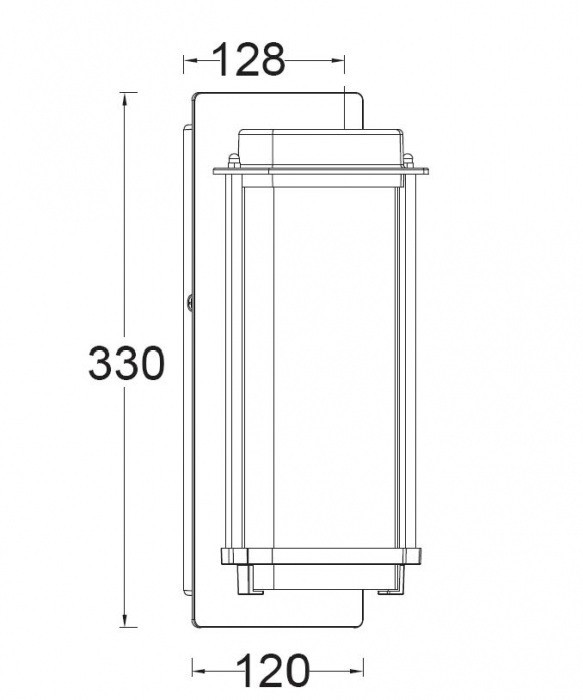 Настенный светильник уличный  W1859-3K Gb