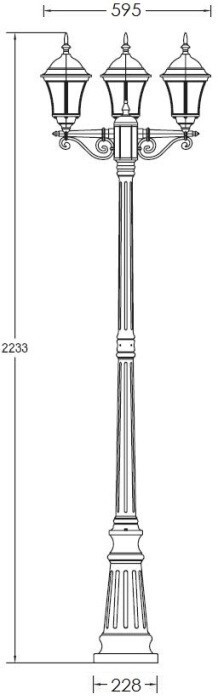 Наземный фонарь ASTORIA 1 S 91309SB Bl