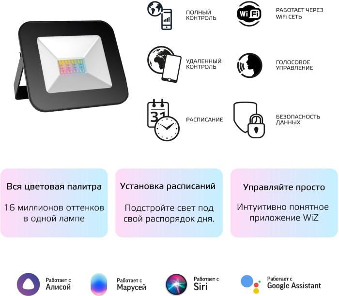 Прожектор уличный Smart Home 3560132