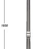 Наземный фонарь PETERSBURG lead GLASS 79808lgA Bl