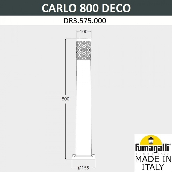 Наземный светильник Carlo Deco DR3.575.000.AXU1L