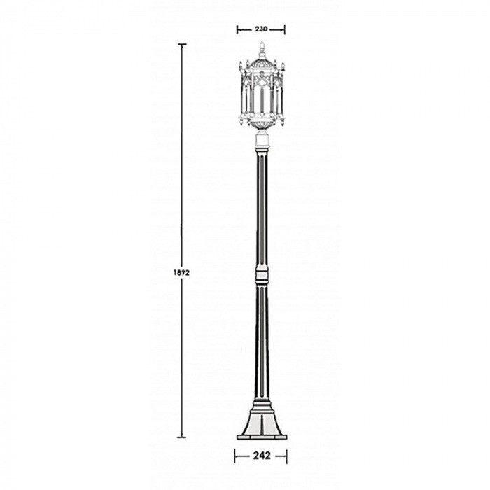 Наземный фонарь  89908L Bl