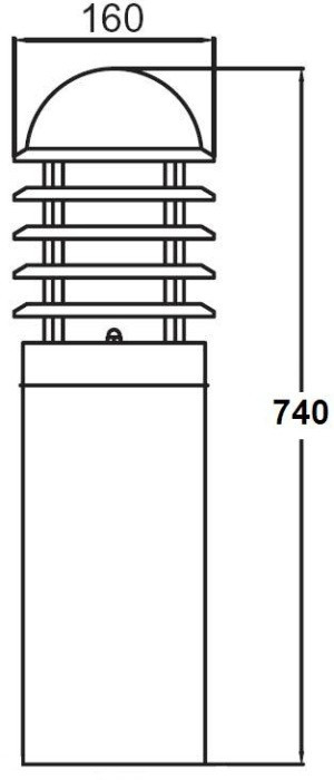 Наземный светильник  75895-740 SS