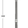 Наземный фонарь PETERSBURG lead GLASS 79808lgB Gb
