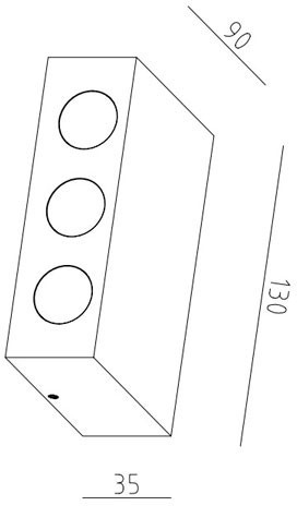 Настенный светильник уличный TUBE LED W78117 Gb
