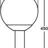 Наземный фонарь  75304-450 SS
