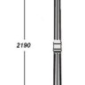 Наземный фонарь PETERSBURG lead GLASS 79809lg Bl