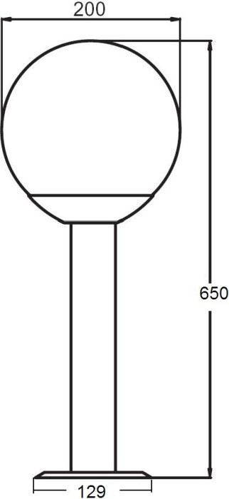 Наземный фонарь  75304-650 SS