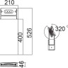 Наземный фонарь LEDSPOT W6146S-1-526 Bl