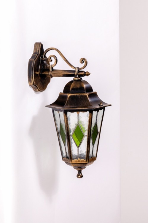 Настенный фонарь уличный PETERSBURG lead GLASS 79802lg Gb