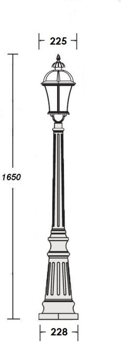 Наземный фонарь ROMA L 95211L W