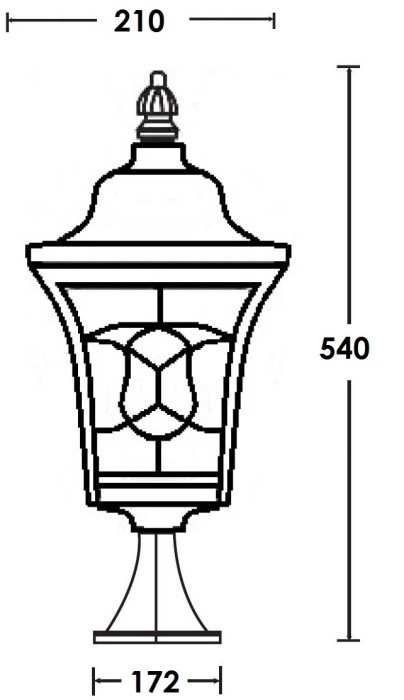 Наземный фонарь VENECIA 2L 91804L Bl