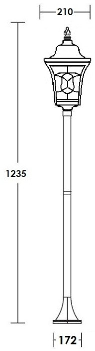 Наземный фонарь VENECIA 2L 91806L Bl