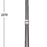 Наземный фонарь PETERSBURG lead GLASS 79809lgB Bl