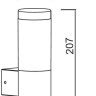 Настенный светильник уличный INOX  LED ST0081 SS