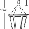 Уличный светильник подвесной PETERSBURG ECONOM 79805E Bl