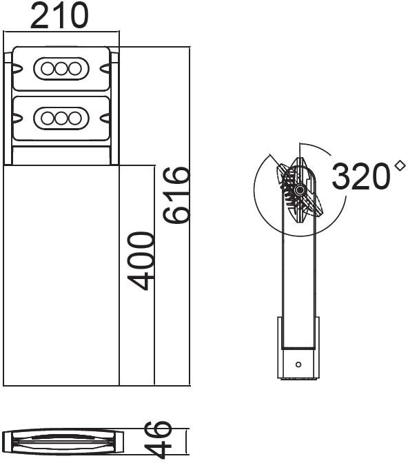 Наземный фонарь LEDSPOT W6146S-2-616 CB