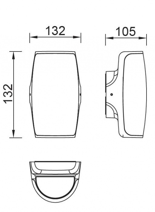 Настенный светильник уличный  W1899 Gr