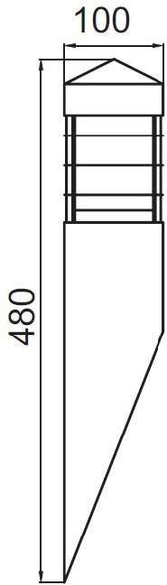 Настенный светильник уличный INOX WOOD 67503 wood