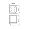 Светильник LGD-Path-Cub-H230B-12W Warm White (ARL, IP54 Металл, 3 года)