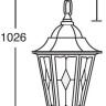 Уличный светильник подвесной PETERSBURG lead GLASS 79805lg Gb