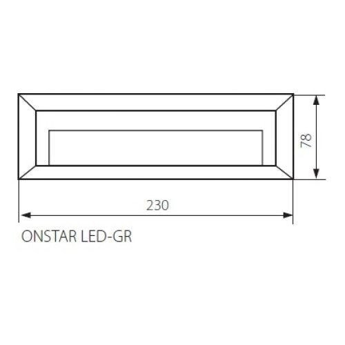 Настенный светильник уличный Onstar Led 22760