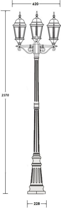 Наземный фонарь ASTORIA 2 91409LB Gb