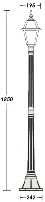 Наземный фонарь FARO-FROST S 91108fS Bl