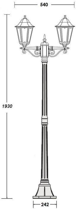 Наземный фонарь PETERSBURG M 79808MA Gb