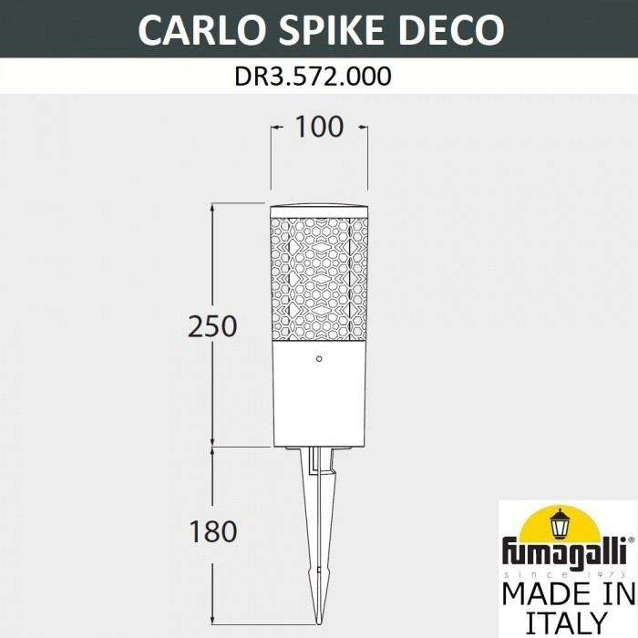 Грунтовый светильник Carlo Deco DR3.572.000.LXU1L