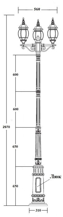 Наземный фонарь AMERICA S 83410SB E7 02 Gb