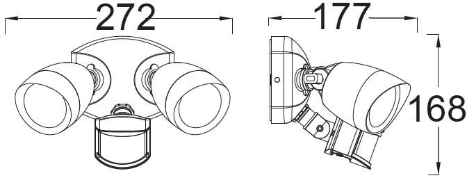 Прожектор уличный TUBE LED W6219A-PiR Bl